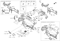 84795C3AC0TM3-GARNISH ASSY-C/PAD CTR,RH