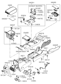 846603L101J9-ARMRESTASSYCONSOLE
