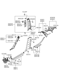 858813L200X6-TRIM ASSY-FR DR SCUFF RH