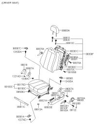 882893K000CH-COVER-RECLINER FR SEAT INR RH