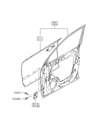 760042E000-PANEL ASSY-FR DR RH