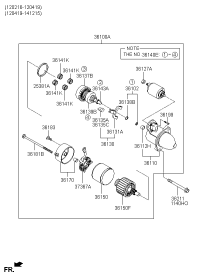 361004A020-STARTER12V 13T 1.4KWTOY CAMRY 4 CYL