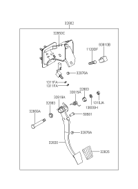328022D350-Pedal assy-clutch