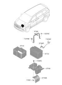 37150O3000-TRAY ASSY-BATTERY