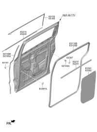 83155O3000-W/STRIP-RR DR PARTING,LH