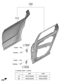 77003S8000-PANEL ASSY-RR DR LH