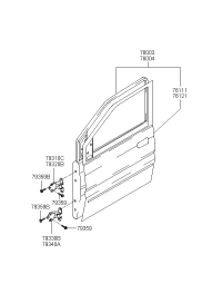 7600417000-PANEL ASSY-FR DR RH