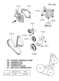 252812A000-TENSIONER ASSY