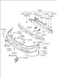 865123D000-COVER-FR BUMPER BL