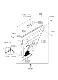 833013K020QD-PANEL COMPL-REAR DOOR TRIM,LH