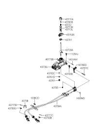 437943K000-CABLE ASSY-MTA LEVER