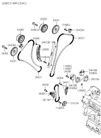 244103C100-TENSIONER ASSY-TIMING CHAIN