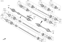 49500Q3100-JOINT ASSY-CV LH