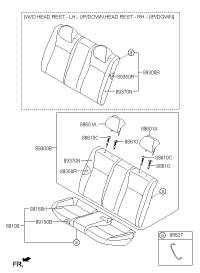 89300F9050WBY-BACK ASSY-RR SEAT