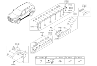 87732B8500GAL-GARNISH ASSY-RRDR SI