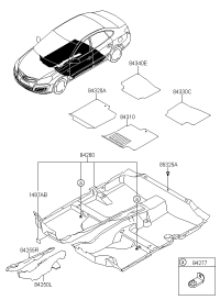 84260T9100RY-CARPET ASSY-FLOOR