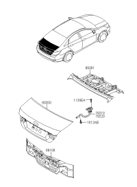 792103S100-HINGE ASSY-TRUNK LID LH