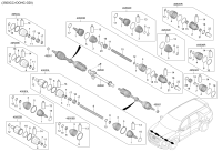 49500S8400-JOINT ASSY-CV LH