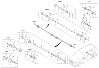 49600S8000-SHAFT ASSY-DRIVE RR,LH