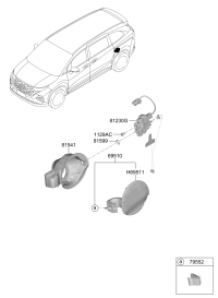 69510O3000-DOOR-FUEL FILLER