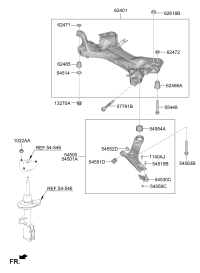 54500O3000-ARM COMPLETE-FR LWR,LH