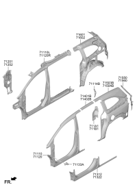 71312O3D00-PNL-SIDE SILL OUTER