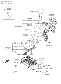 881813V300RY-SHIELD COVER-SEAT DRIVER OTR