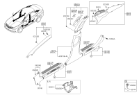 858713V605RY-TRIM ASSY-FR DR SCUFF LH