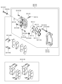 581014HA01-PAD KIT-FR DISC BRAKE