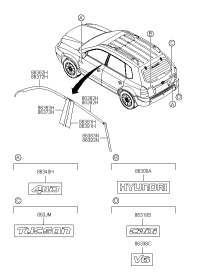 863302E000-EMBLEM-GDI 4WD(BADGE)
