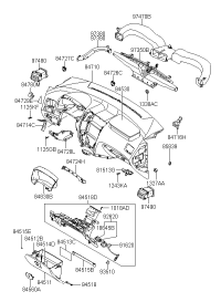 847102E000DD-CRASH PAD ASSY-MAIN