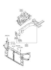 646012E000-MEMBER ASSY-FR SIDE LH