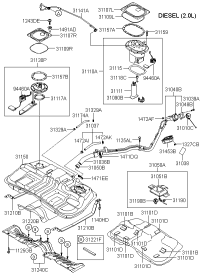 310402E000-NECK ASSY-FUEL FILLER