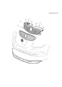 90766657-Grille (incl. 2,3), upper