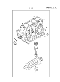2110237H00-ENGINE ASSY-SHORT