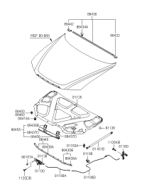 811803K000CH-HANDLE ASSY-HOOD LATCH RELEASE