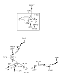 597702D340-CABLE ASSY-PARKING BRAKE RH
