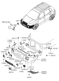 865232E050-Cover-blanking fr fog lamp lh