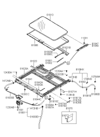 816662E000GF-SUNSHADE ASSY-SUNROOF