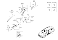 85850C3000VPP-TRIM ASSY-RR PILLAR LH
