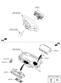 80100C1700TRY-MODULE ASSY-STRG WHEEL AIR BAG