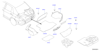 849023AW2A-MAT ASSY-LUGGAGE COVERING