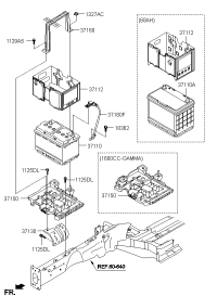 37150C3500-TRAY ASSY-BATTERY