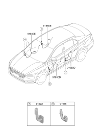 91630Q3010-WIRING ASSY-RR DR RH