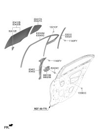 83403Q3000-REGULATOR ASSY-RR DR WDO LH