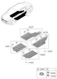 84217Q3000-UNDER COVER ASSY,LH