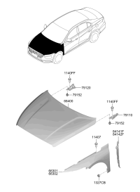 66310Q3000-PANEL ASSY-FENDER LH