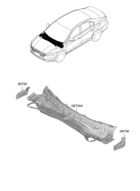 66700Q3000-PANEL ASSY-COWL COMPLETE