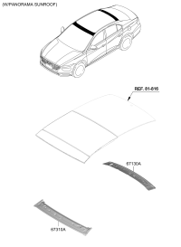 67121Q3100-RAIL ASSY-ROOF FR