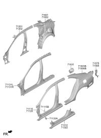 71130Q3000-REINF ASSY-SIDE OTR LH